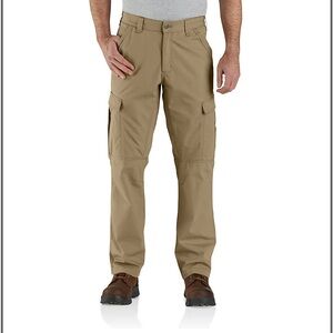 Carhartt Brown Cargo Pants Durable Cotton Blend